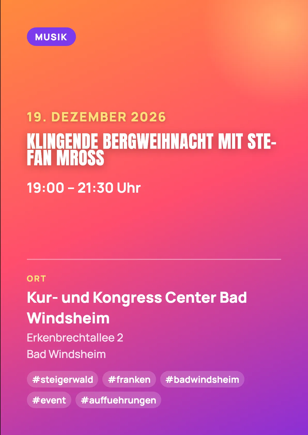 Veranstaltungsflyer