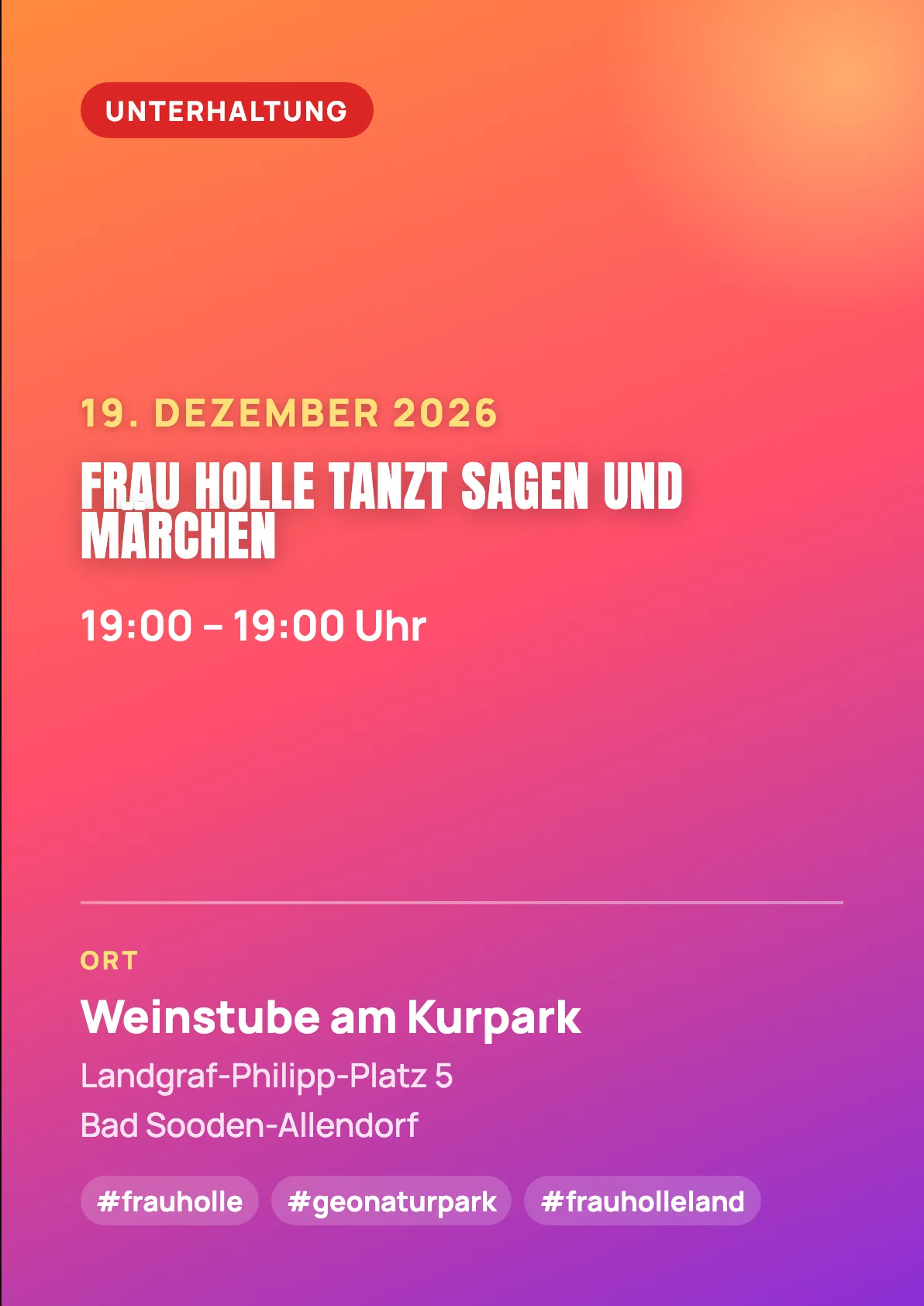 Veranstaltungsflyer
