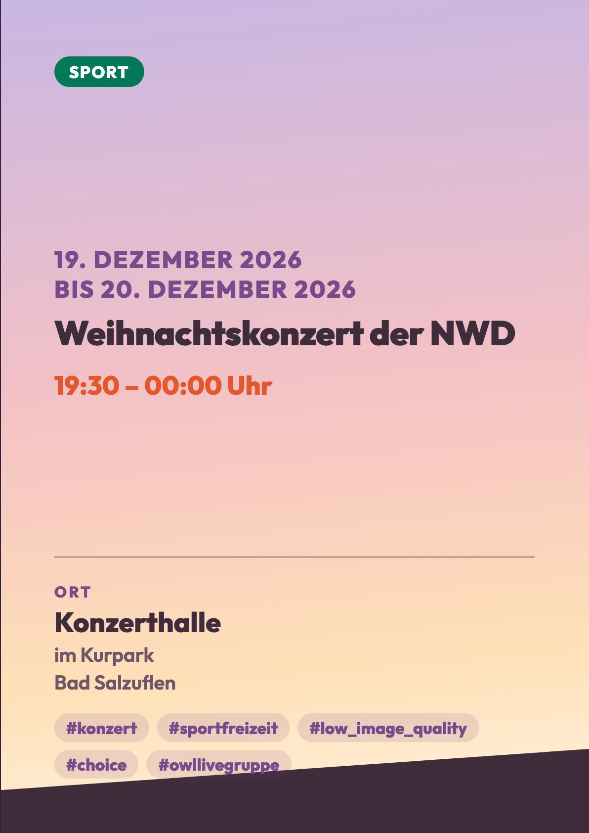 Veranstaltungsflyer