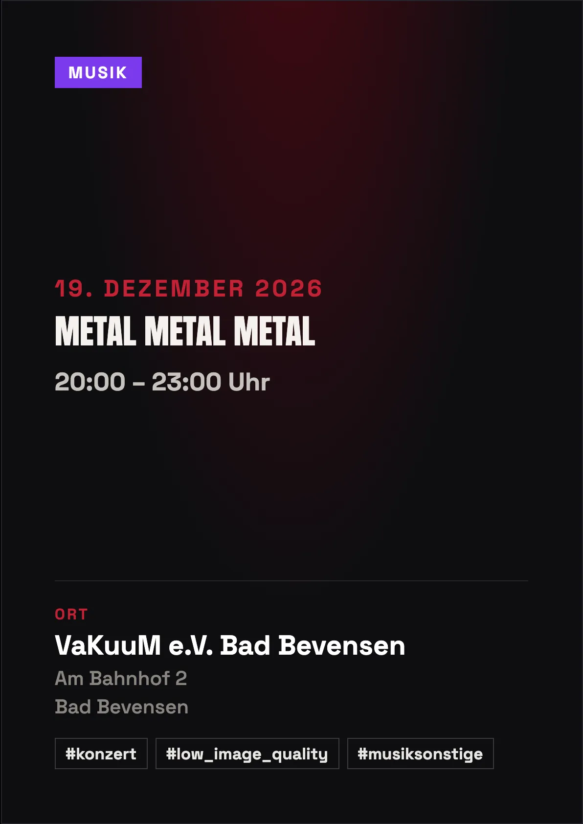 Veranstaltungsflyer