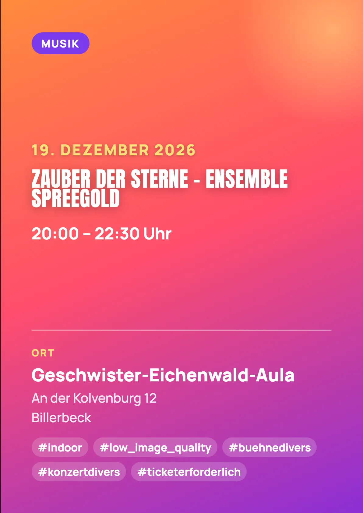 Veranstaltungsflyer
