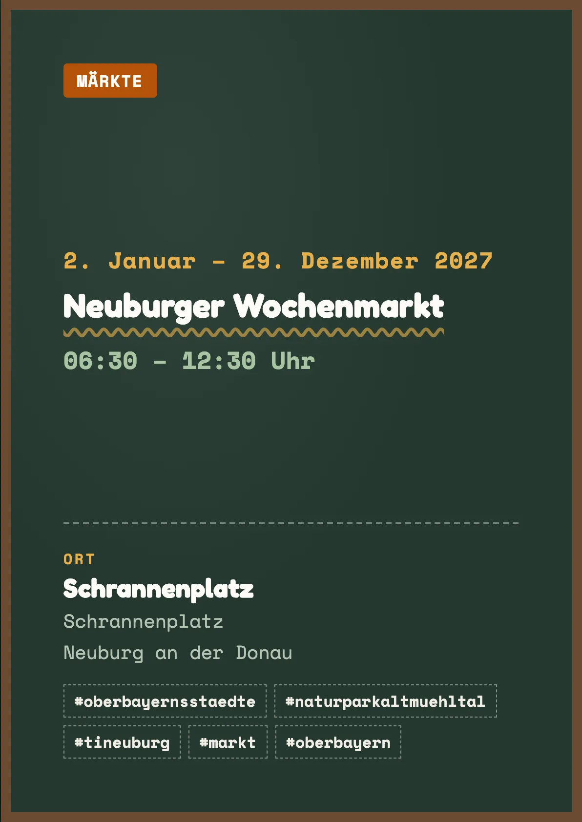 Veranstaltungsflyer
