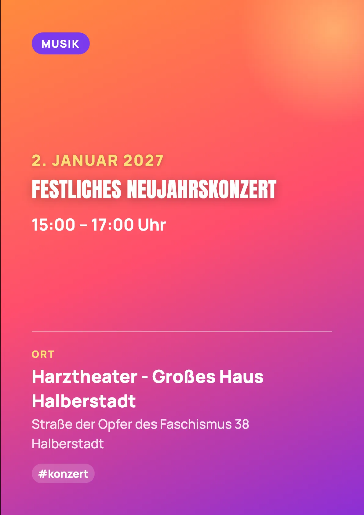 Veranstaltungsflyer