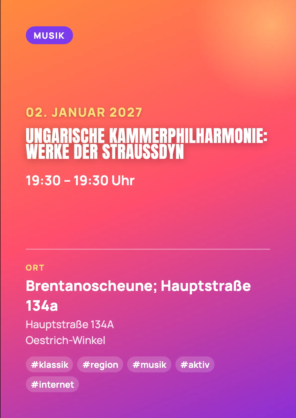 Veranstaltungsflyer