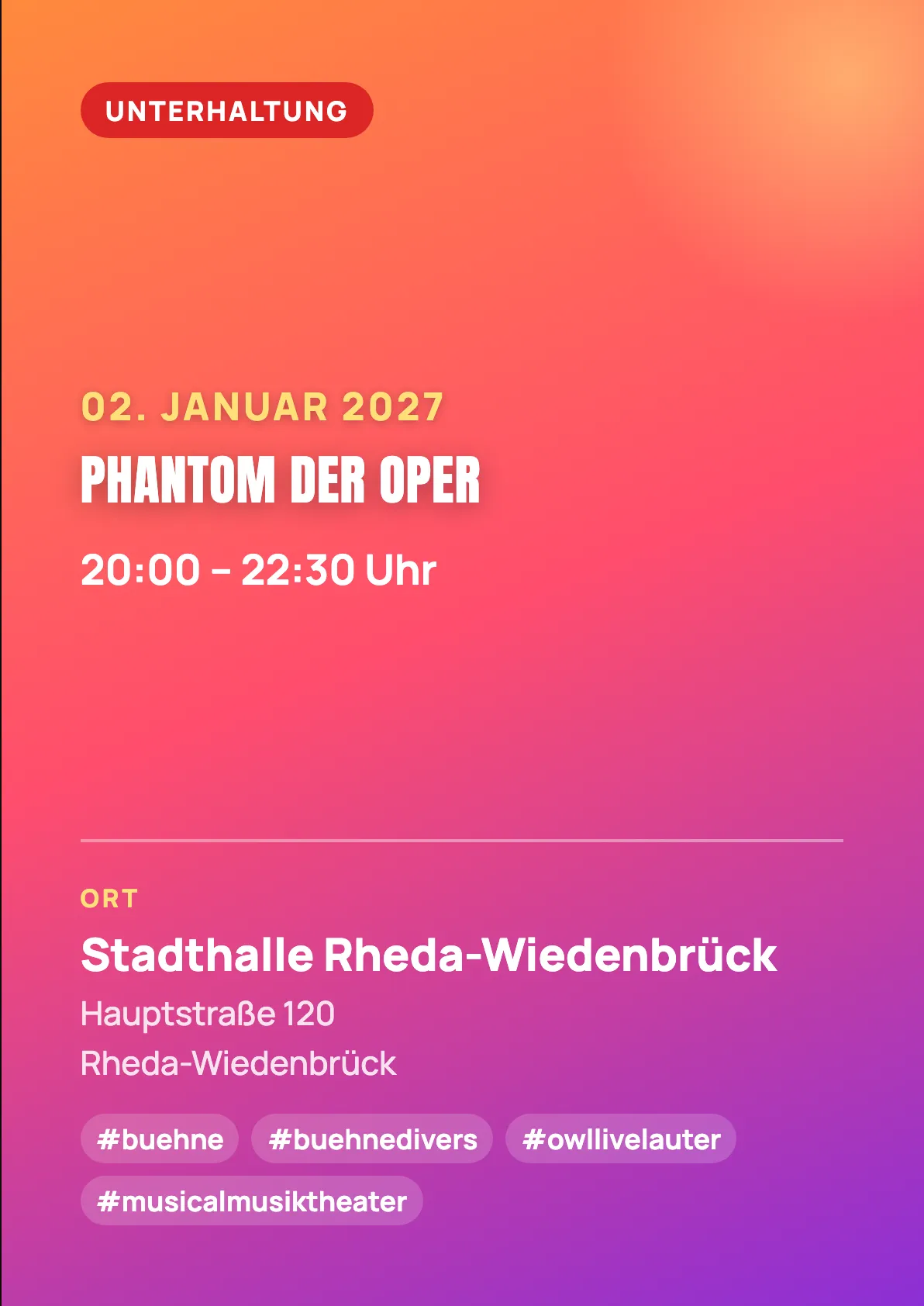 Veranstaltungsflyer