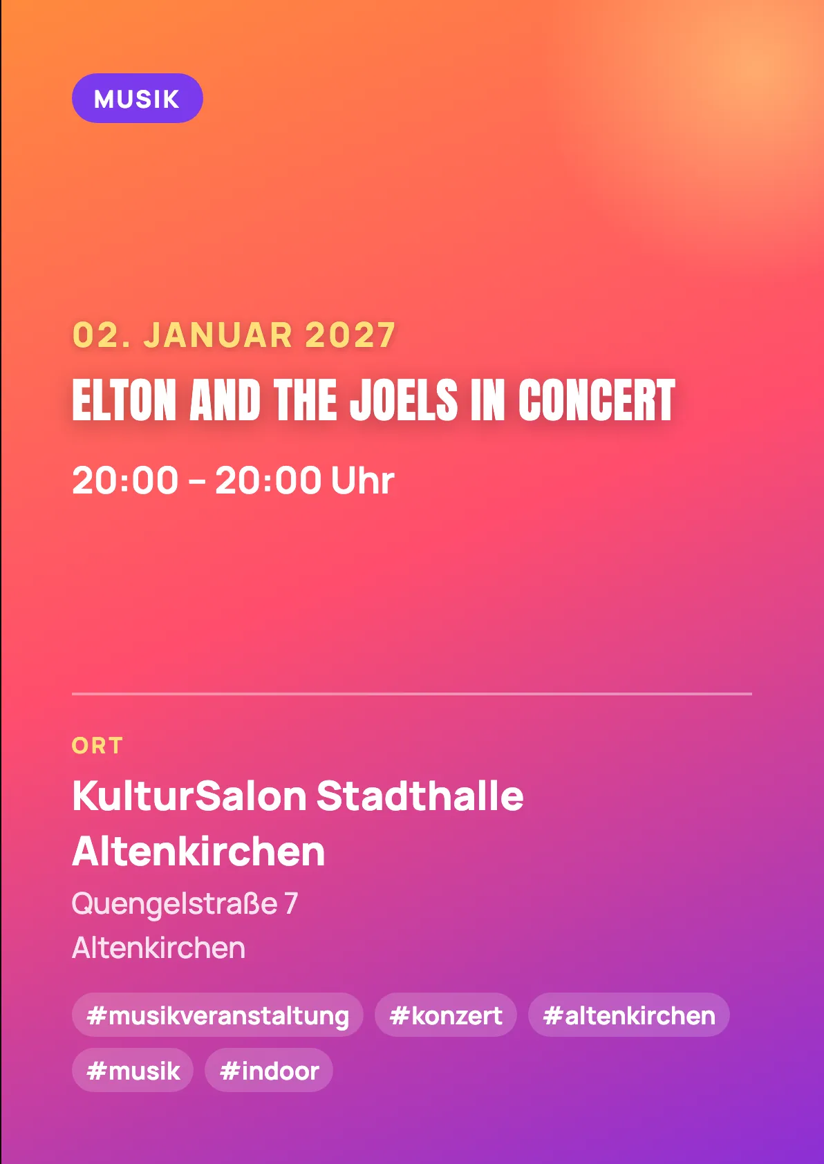 Veranstaltungsflyer