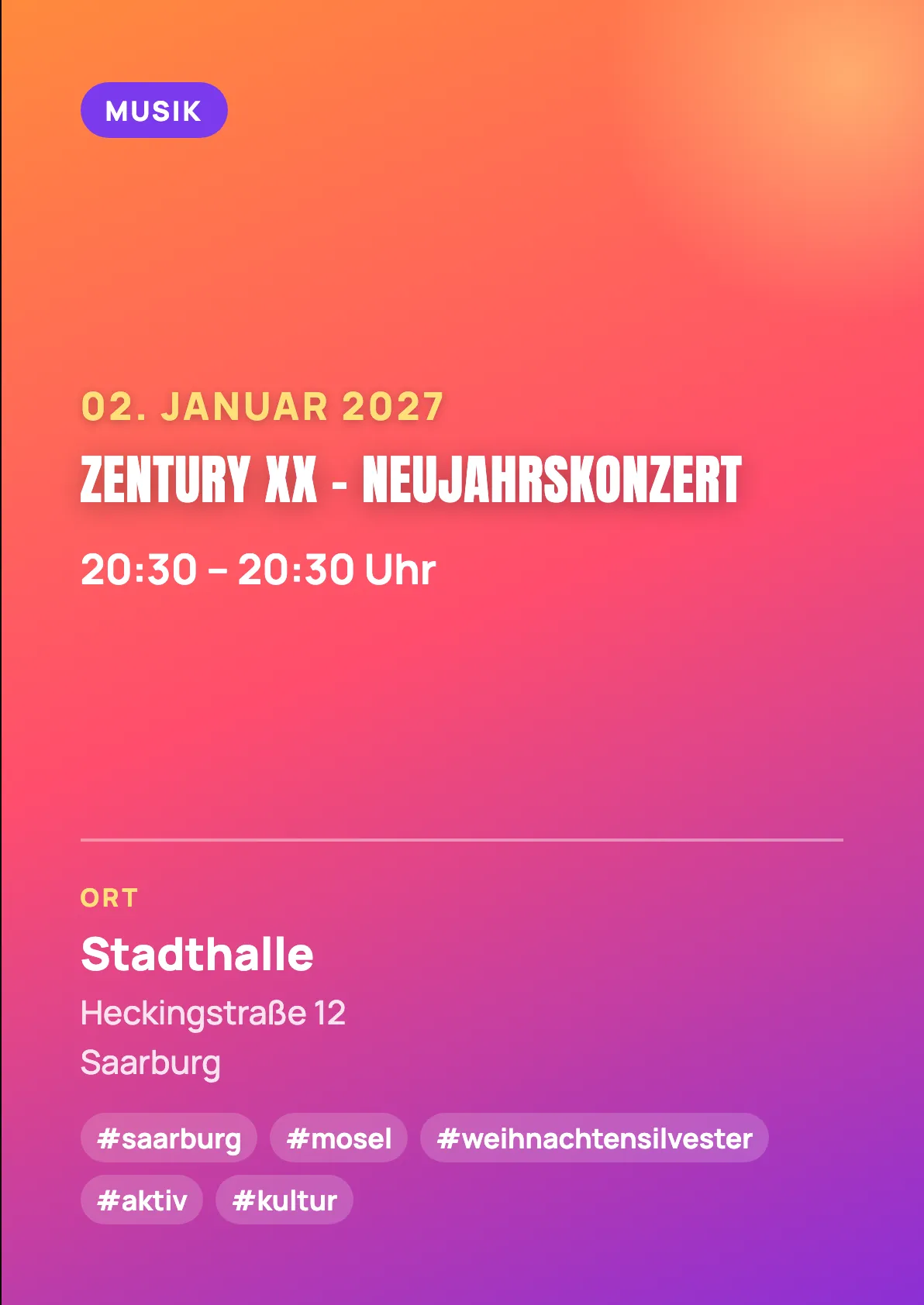 Veranstaltungsflyer