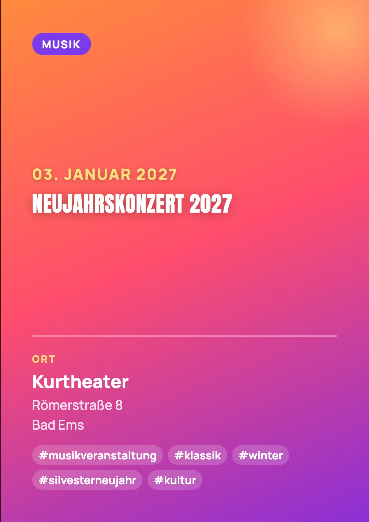 Veranstaltungsflyer