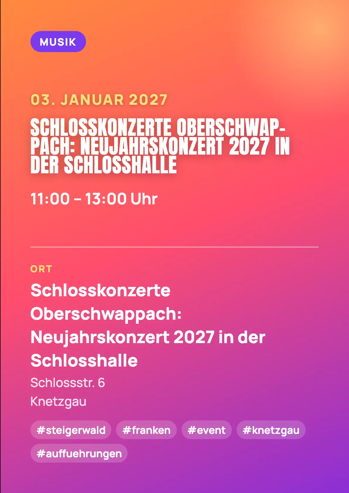 Veranstaltungsflyer