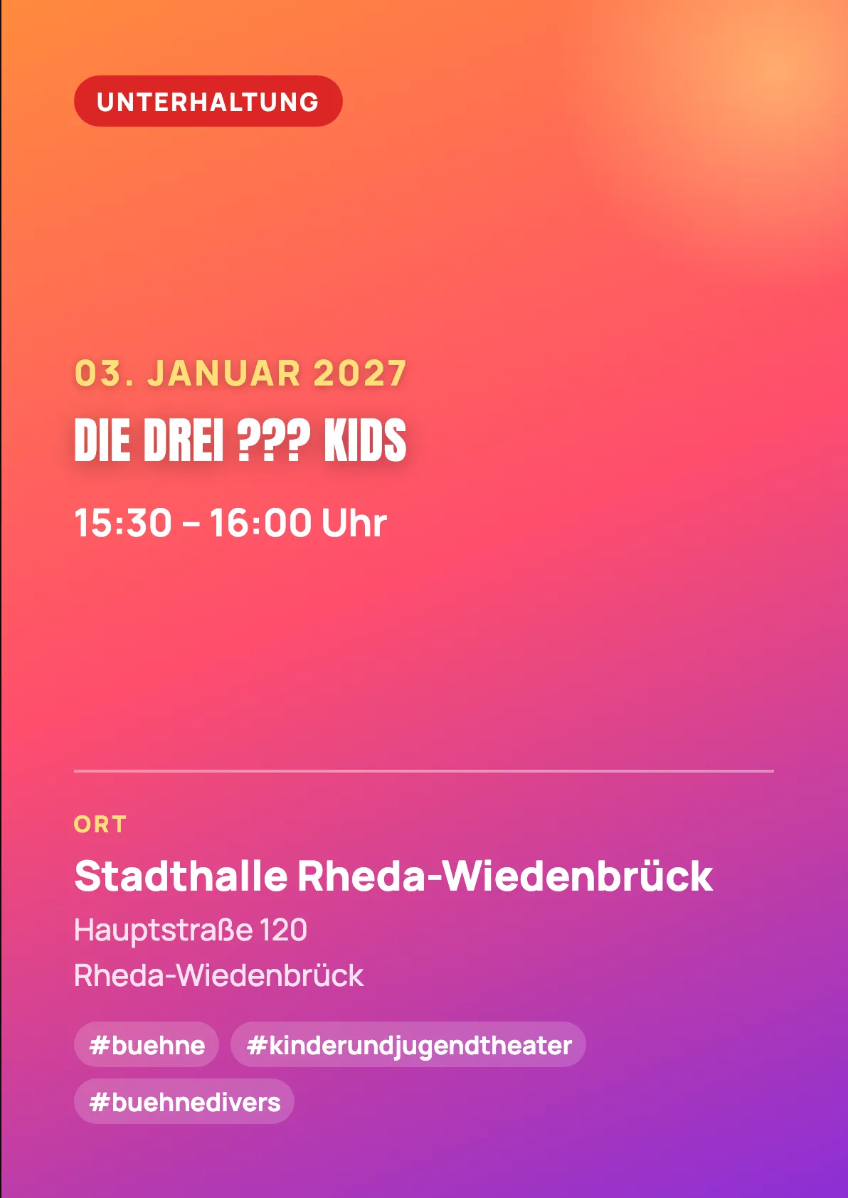 Veranstaltungsflyer