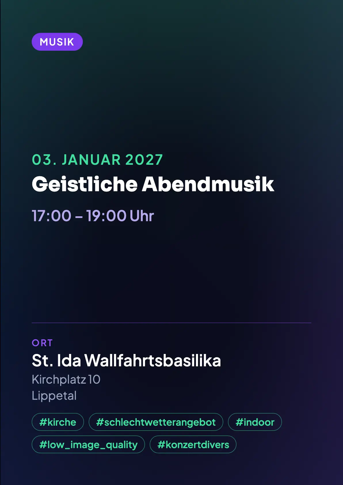 Veranstaltungsflyer
