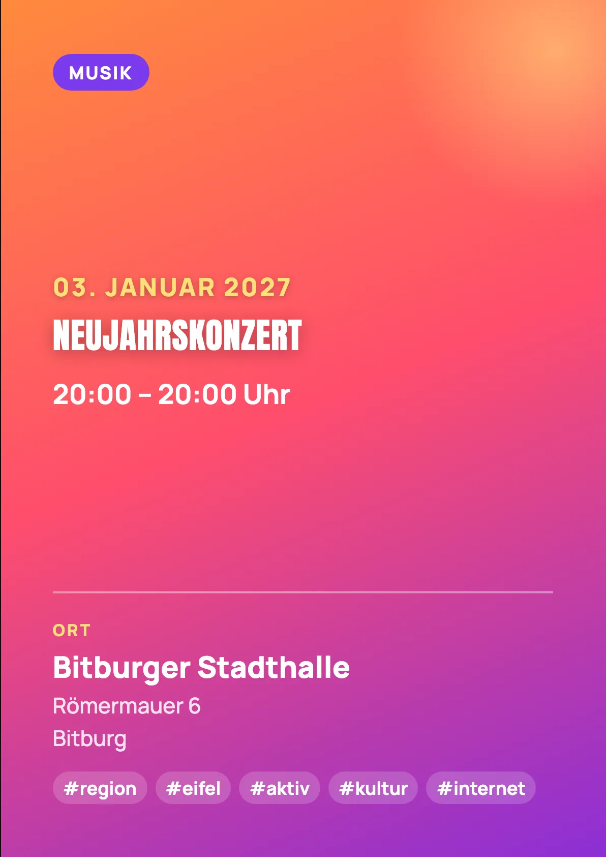 Veranstaltungsflyer