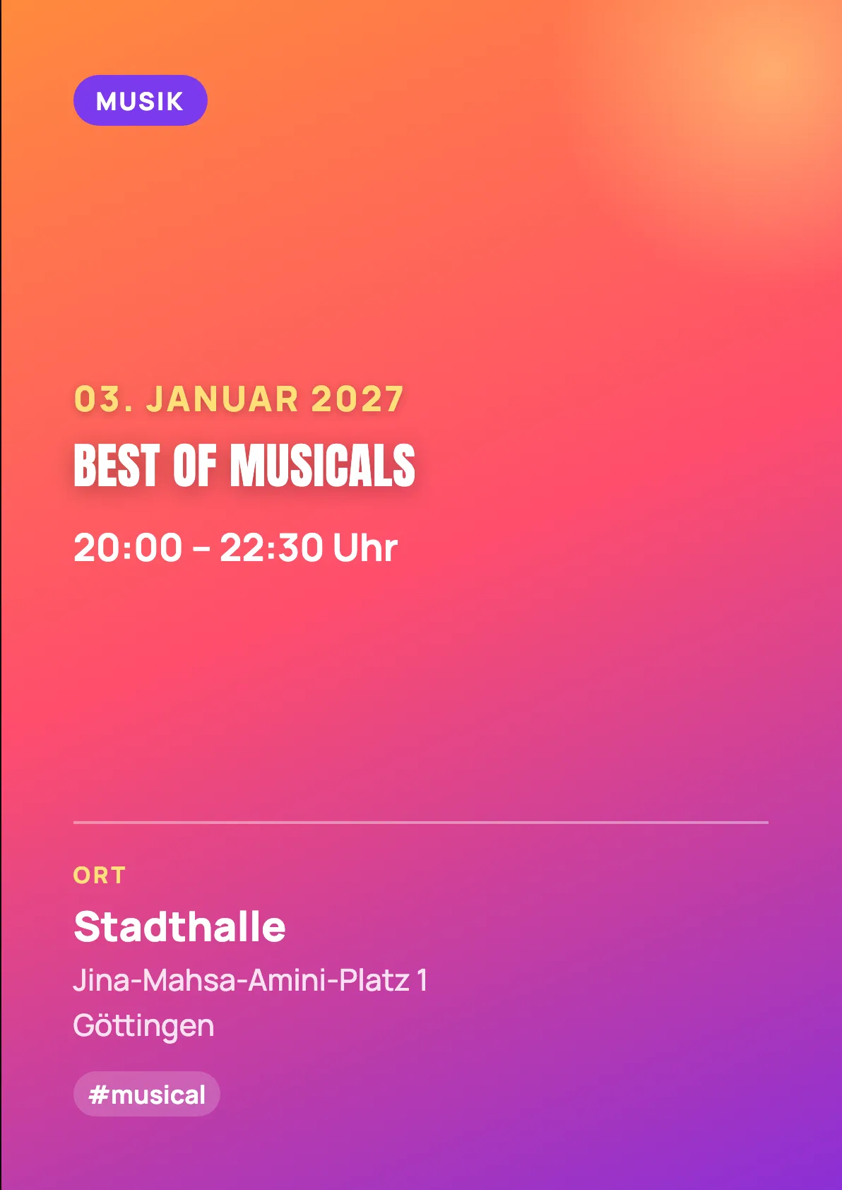 Veranstaltungsflyer