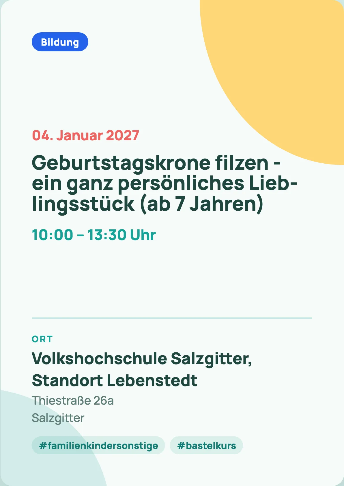 Veranstaltungsflyer