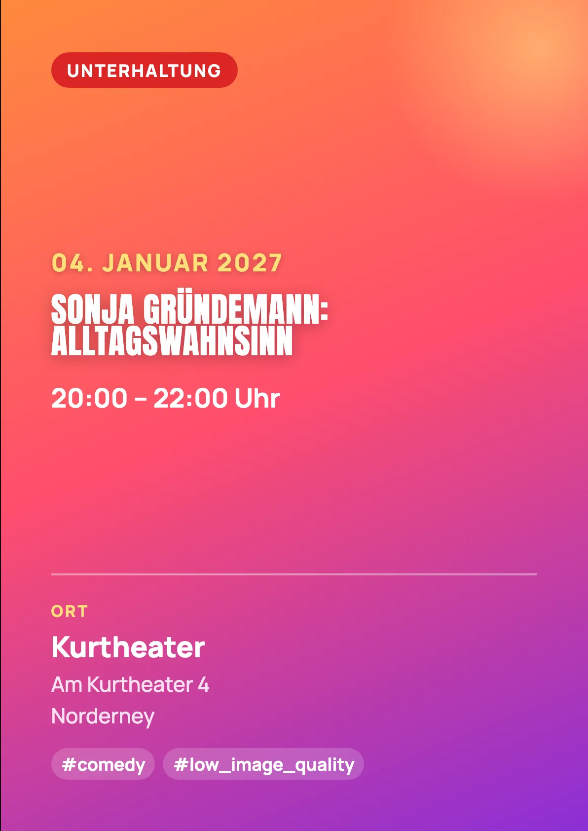 Veranstaltungsflyer
