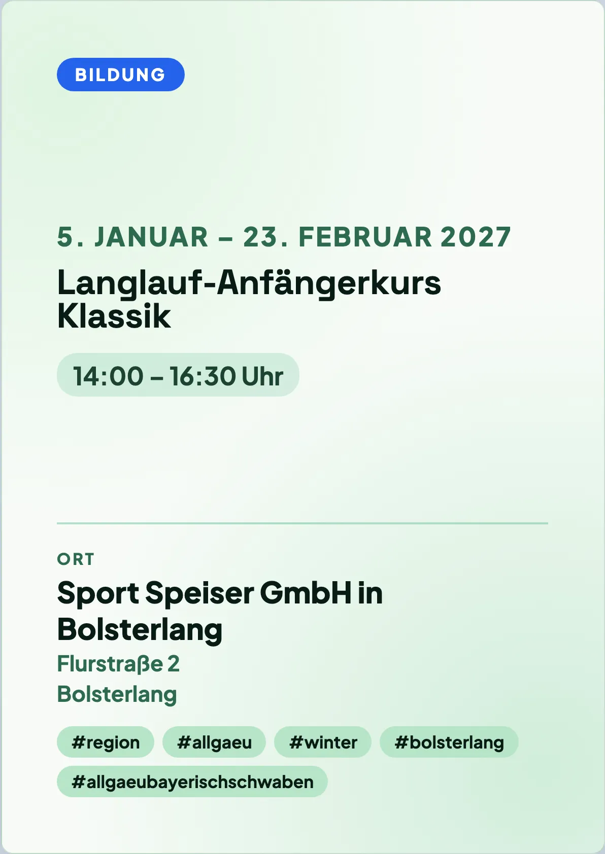 Veranstaltungsflyer
