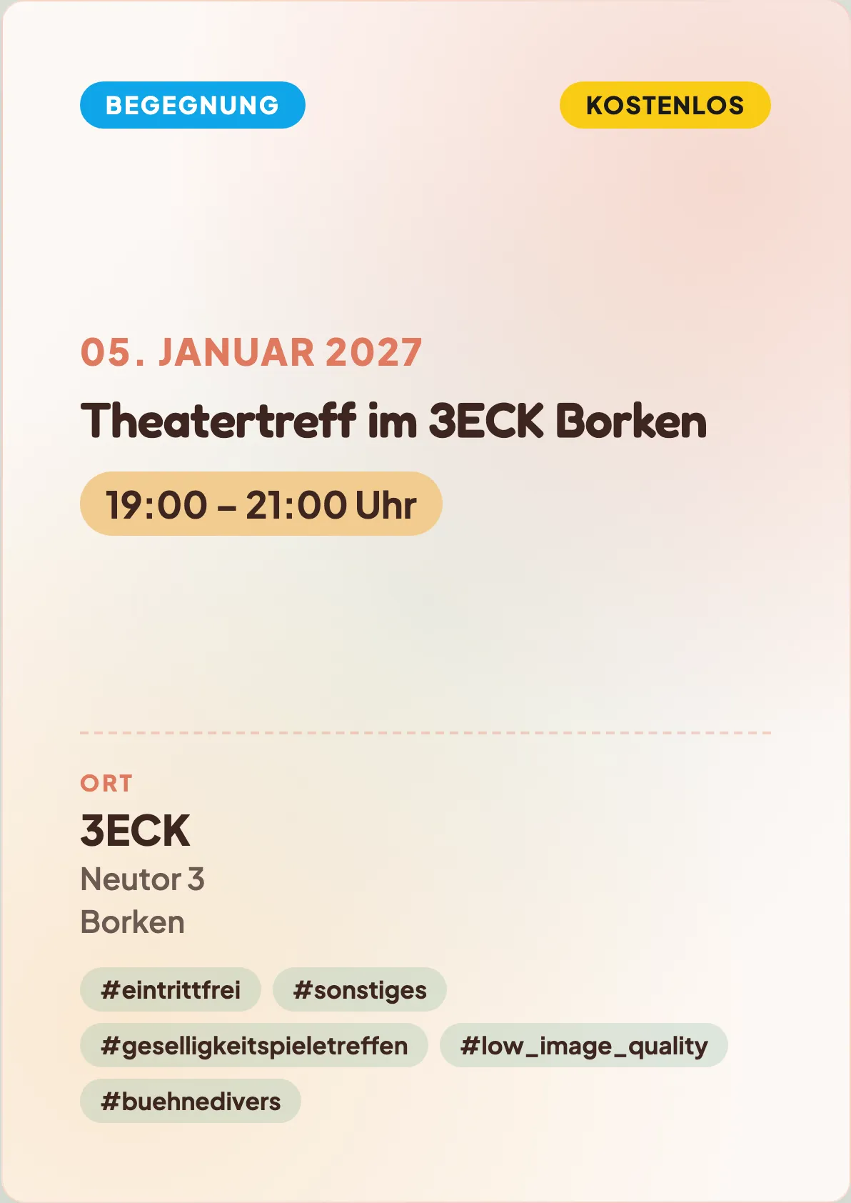Veranstaltungsflyer