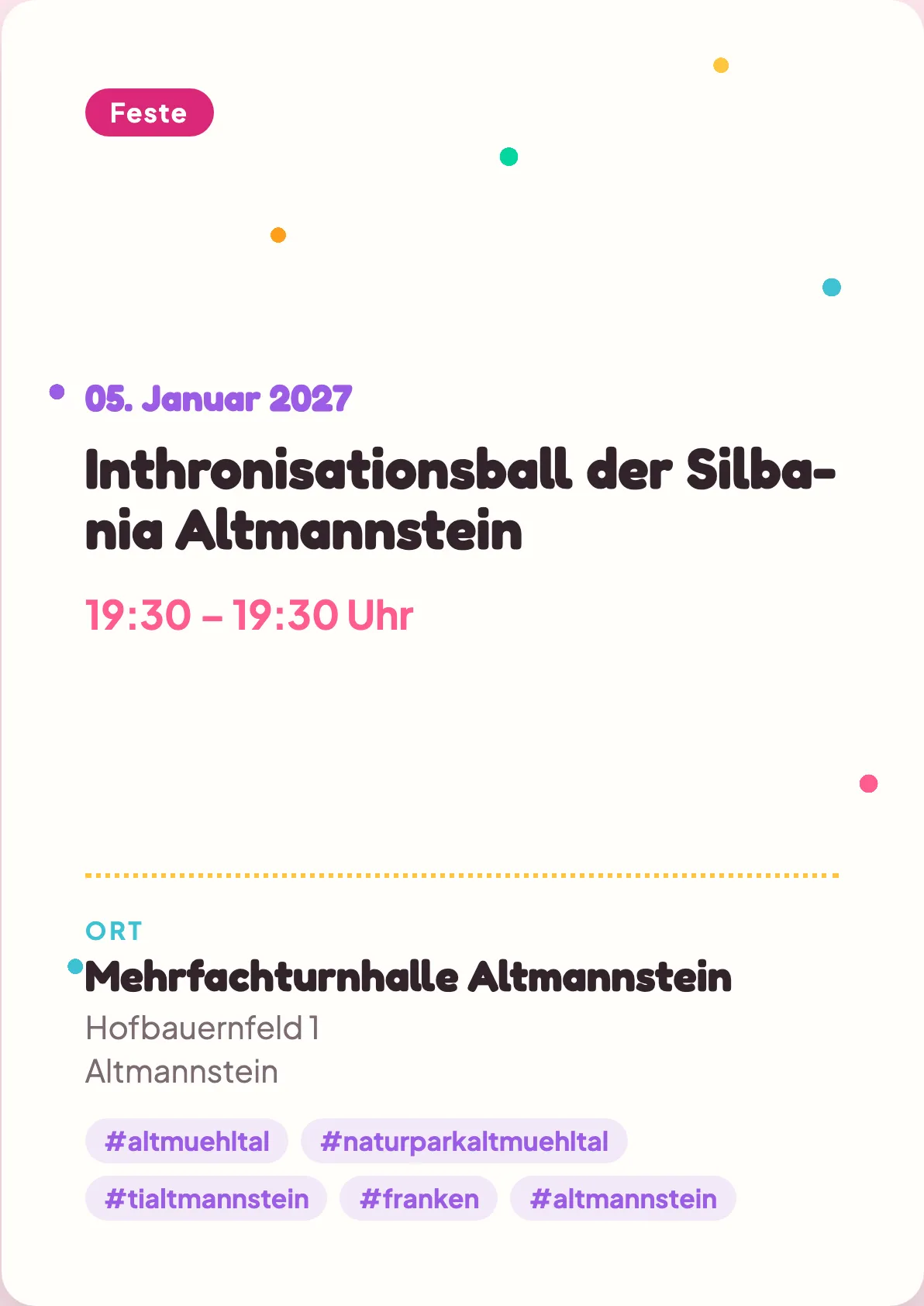 Veranstaltungsflyer
