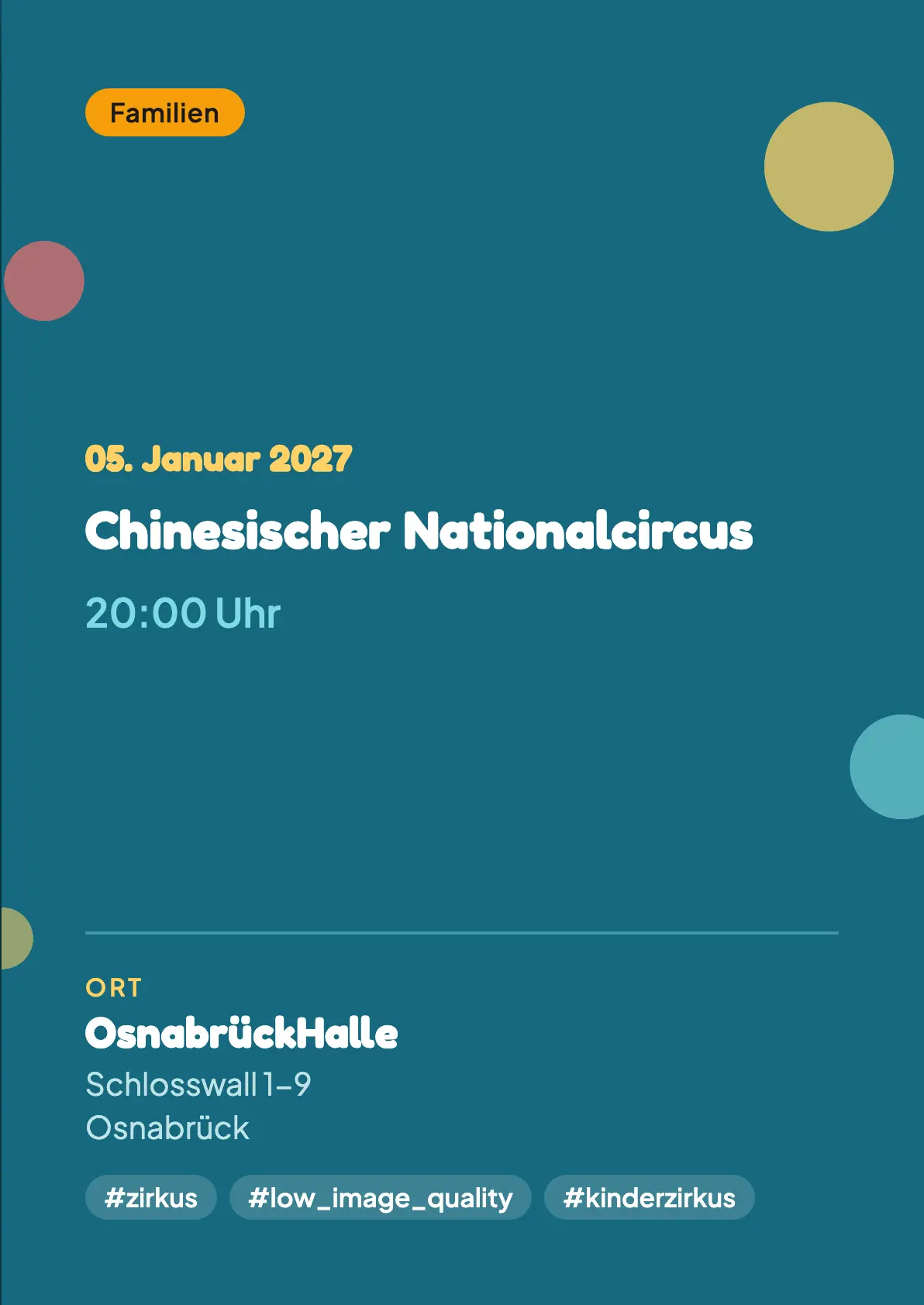 Veranstaltungsflyer