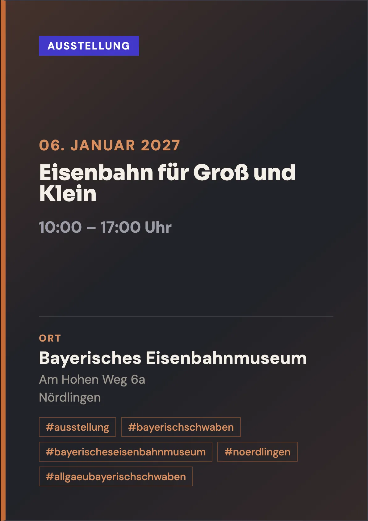 Veranstaltungsflyer