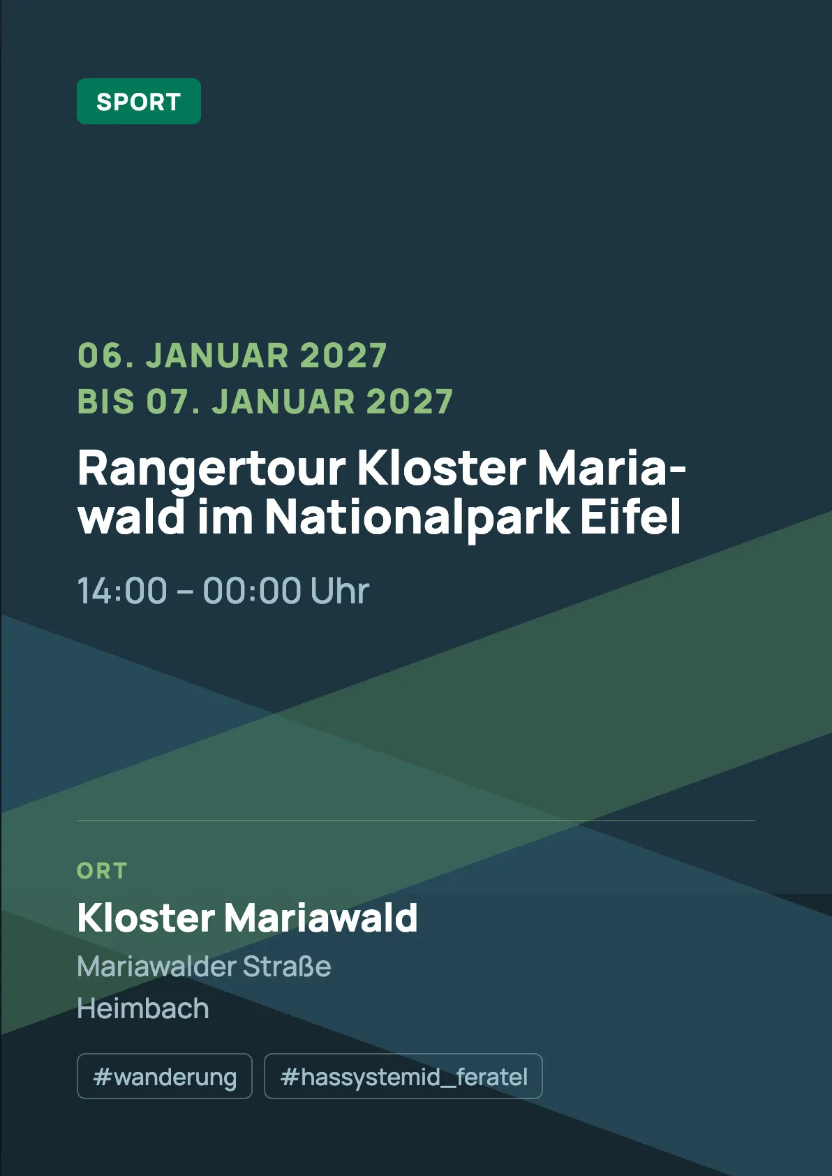 Veranstaltungsflyer
