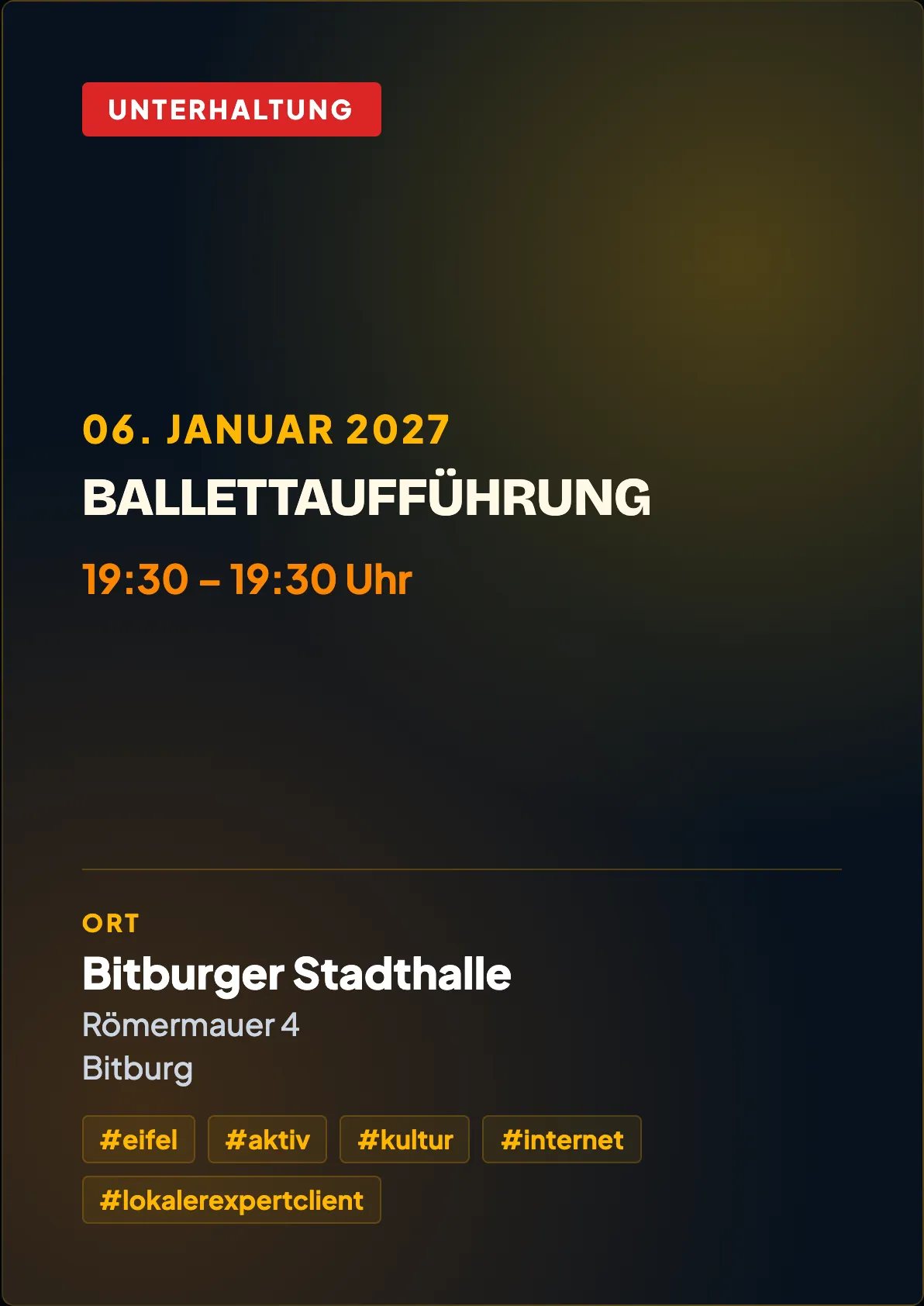 Veranstaltungsflyer