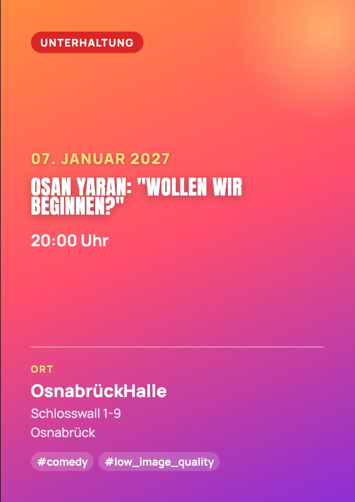 Veranstaltungsflyer