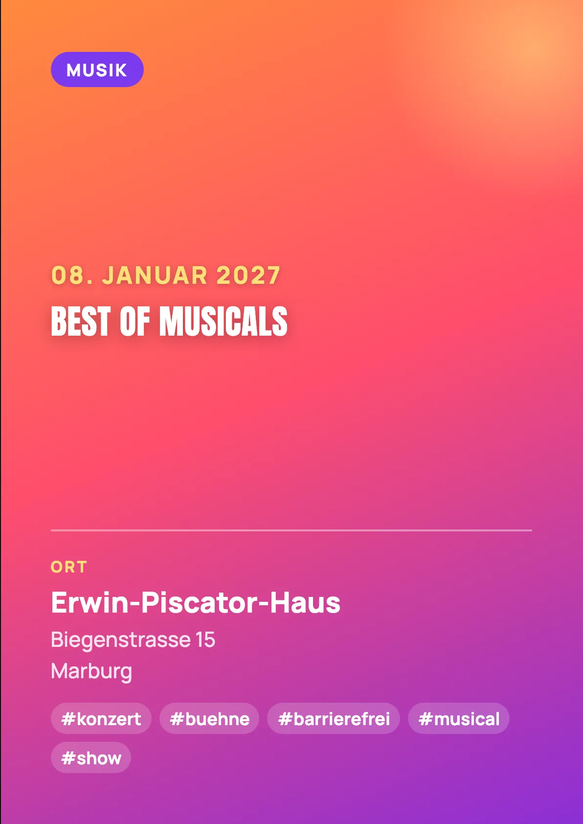 Veranstaltungsflyer