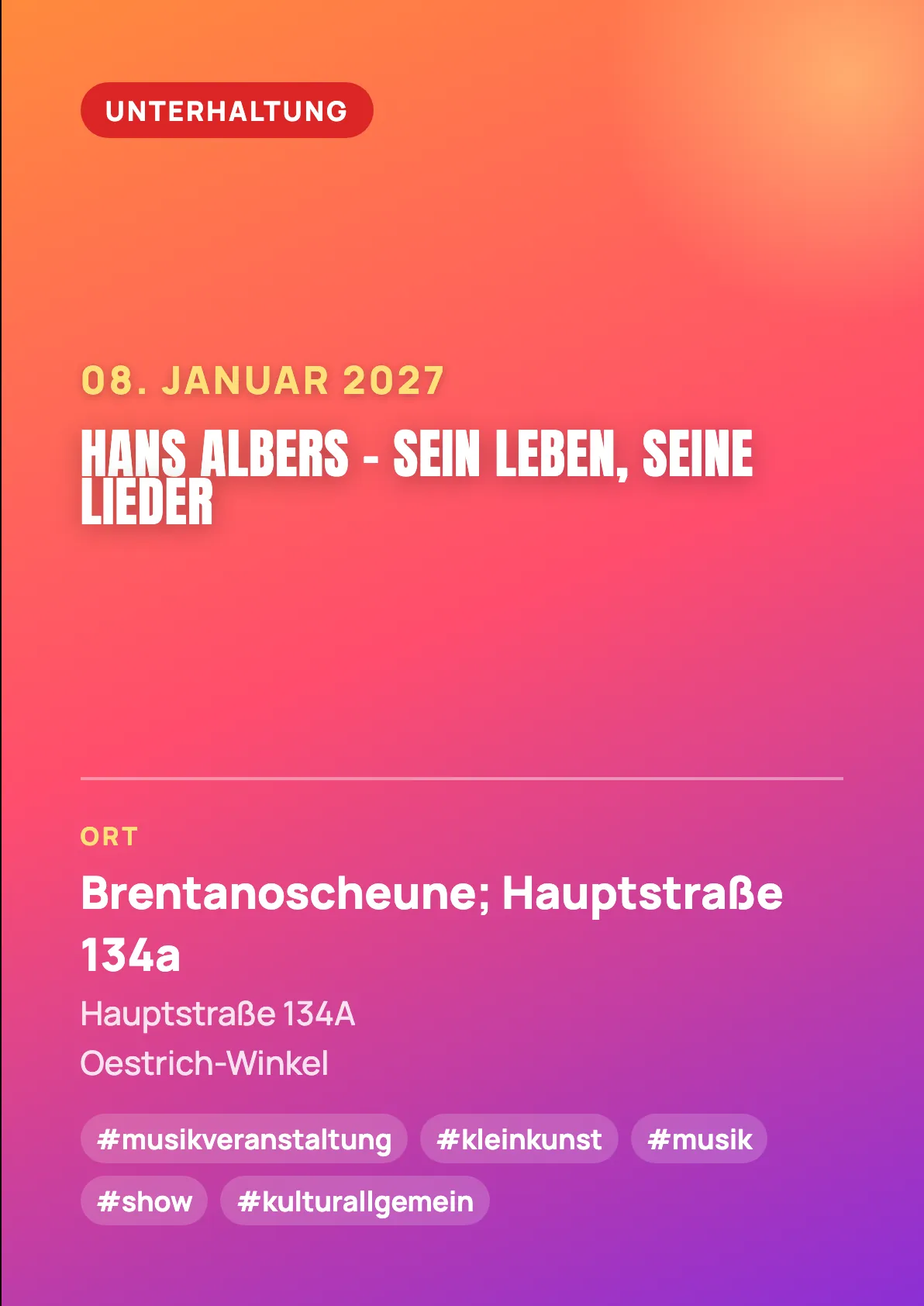 Veranstaltungsflyer