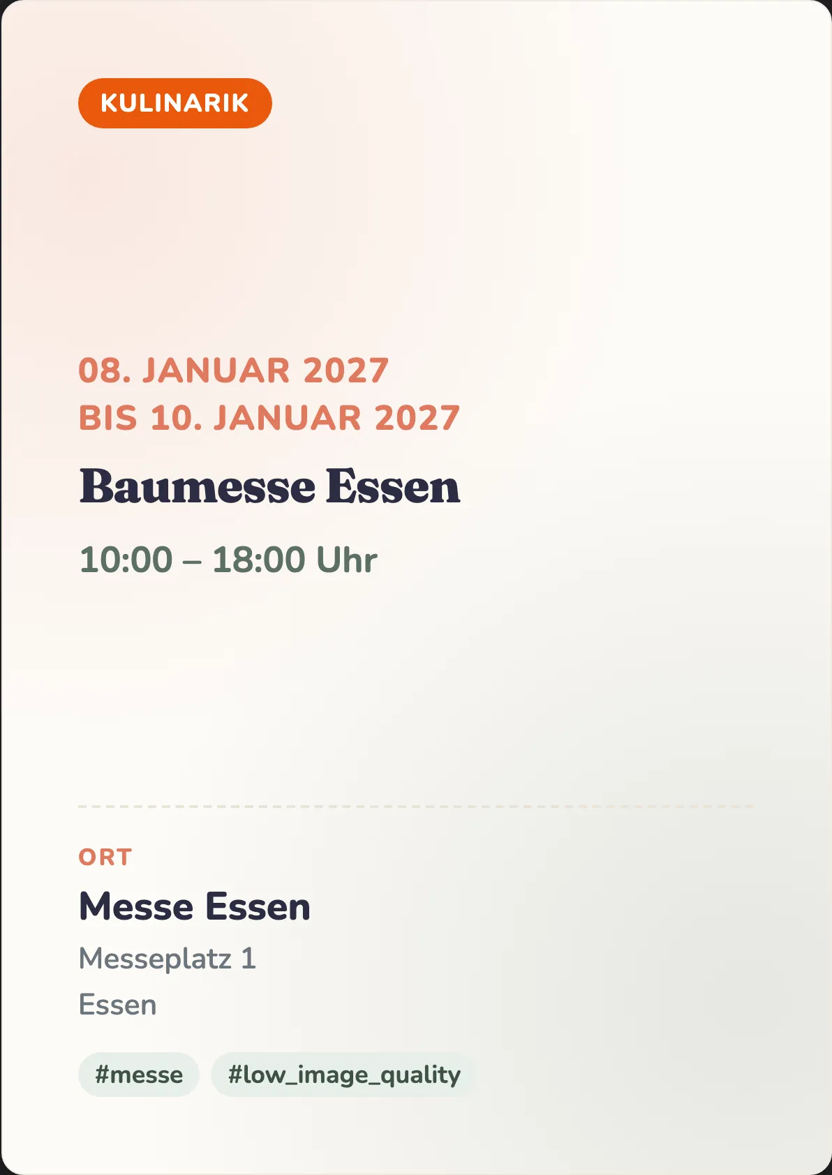 Veranstaltungsflyer