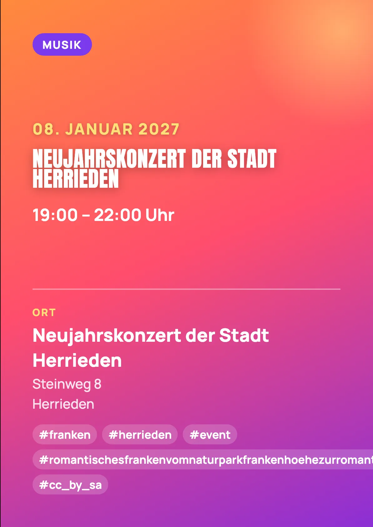 Veranstaltungsflyer