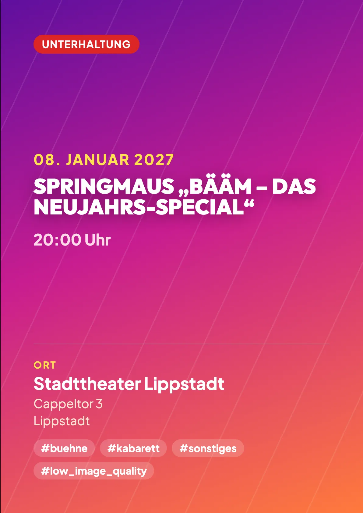 Veranstaltungsflyer