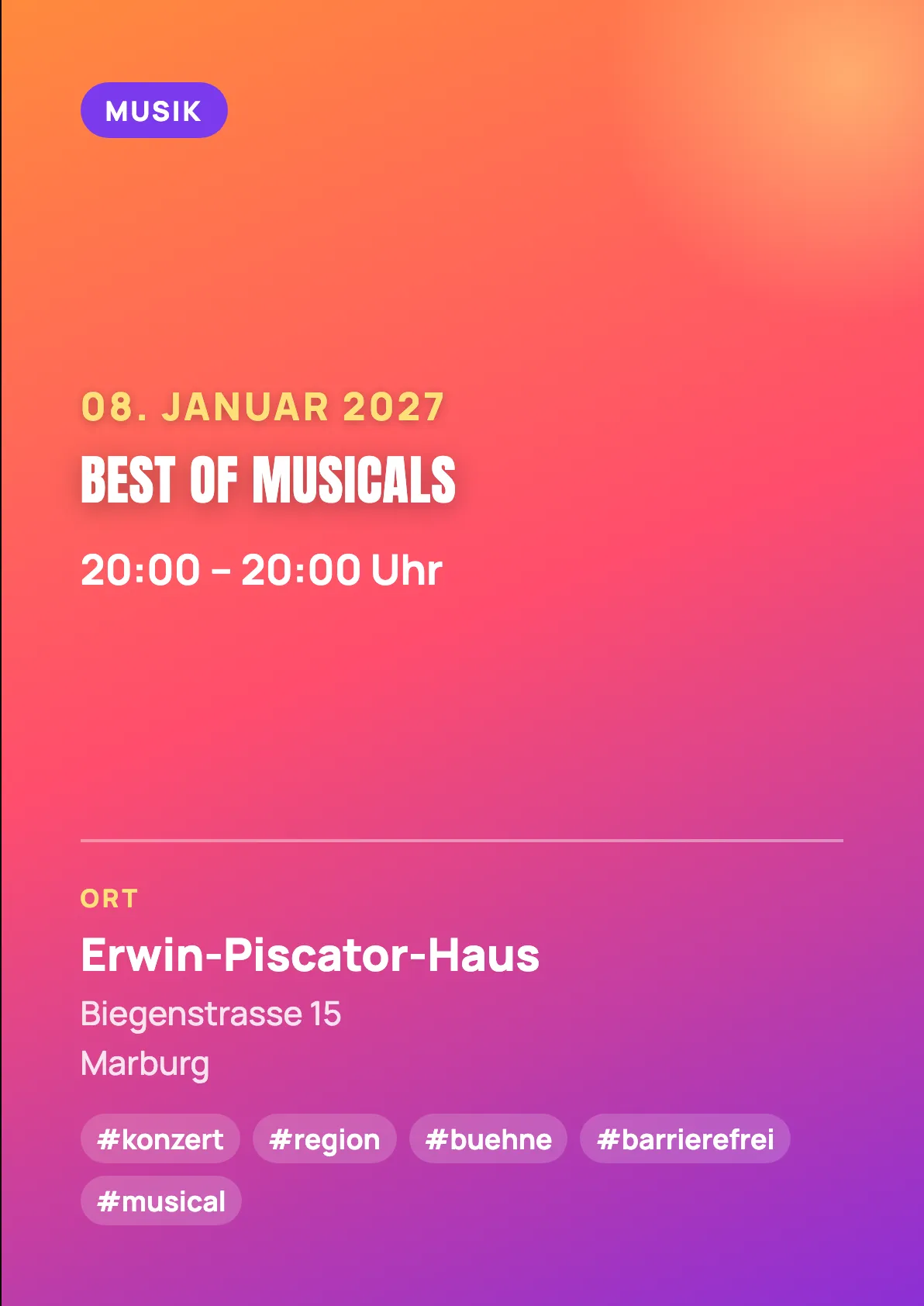 Veranstaltungsflyer