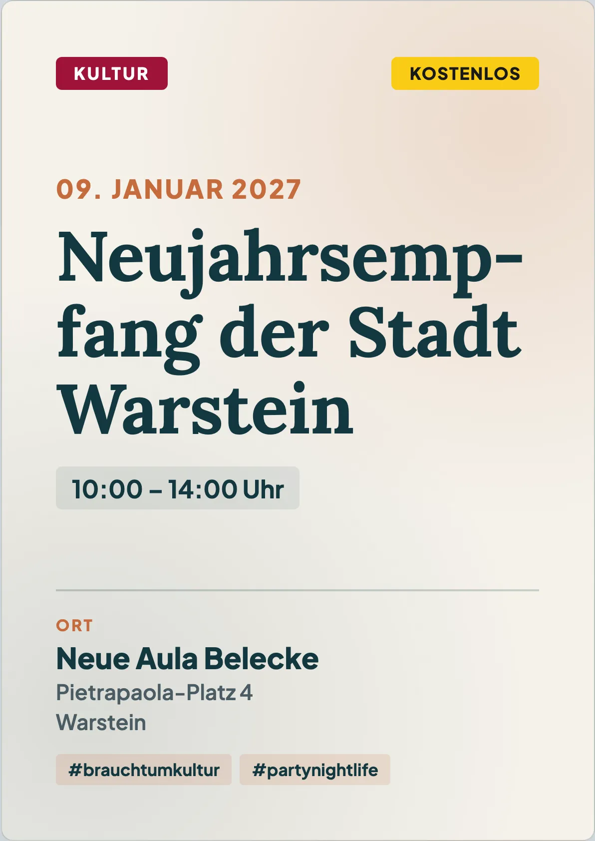 Veranstaltungsflyer