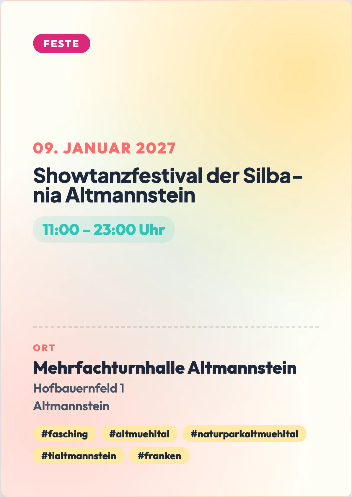 Veranstaltungsflyer
