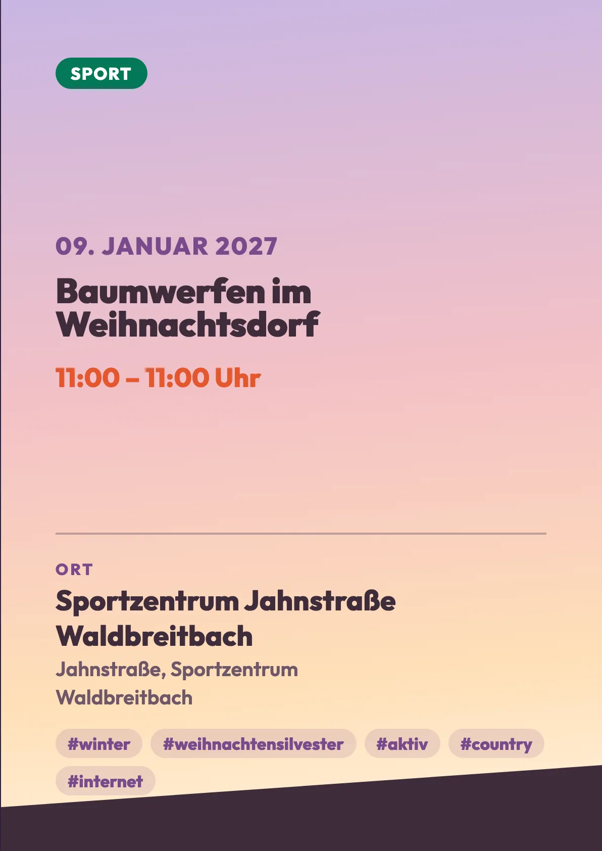 Veranstaltungsflyer