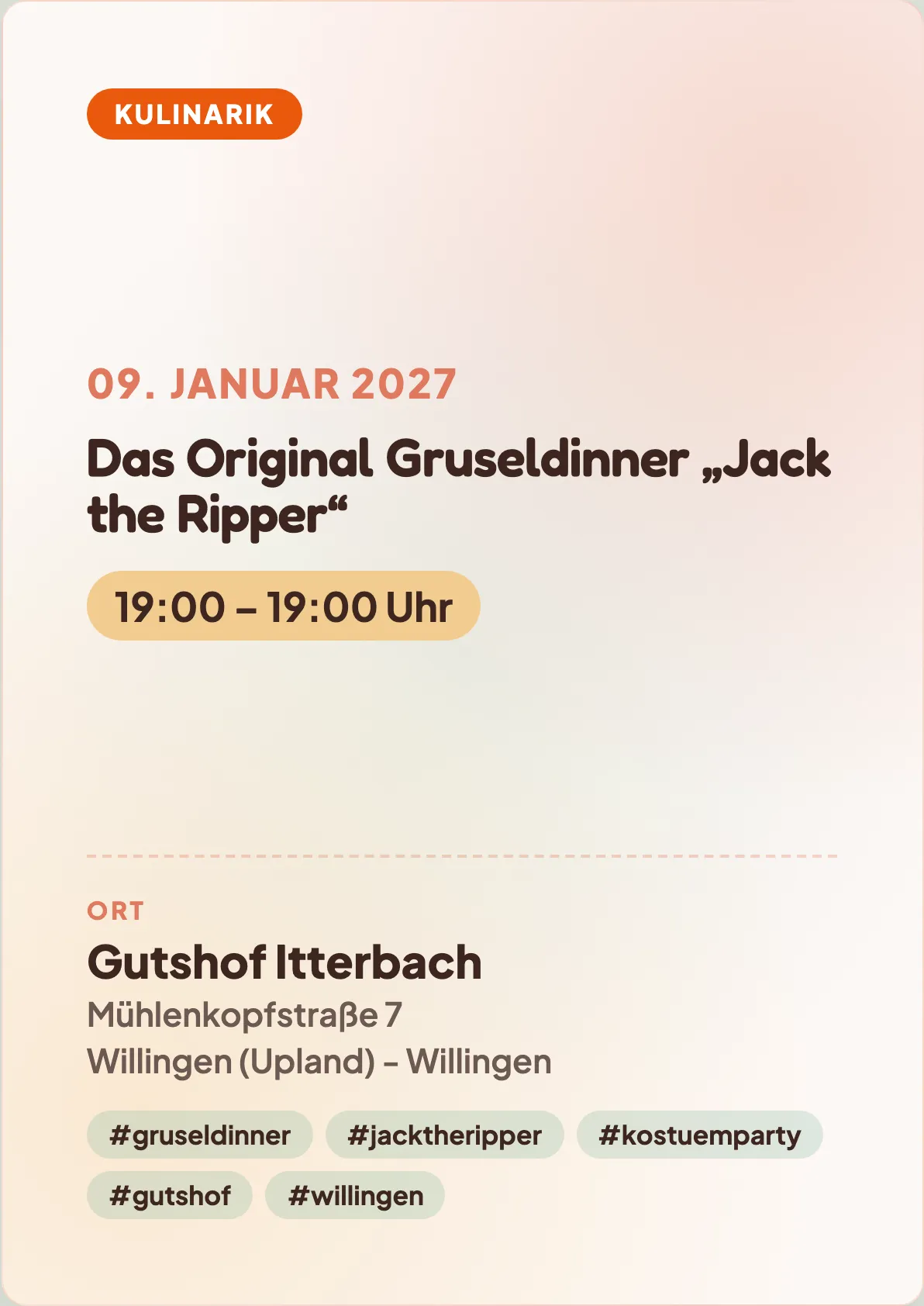 Veranstaltungsflyer