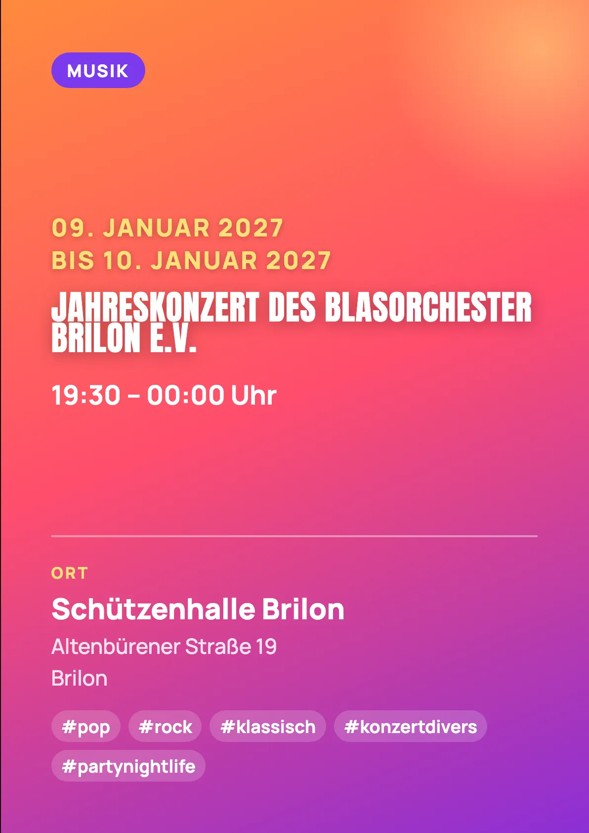 Veranstaltungsflyer