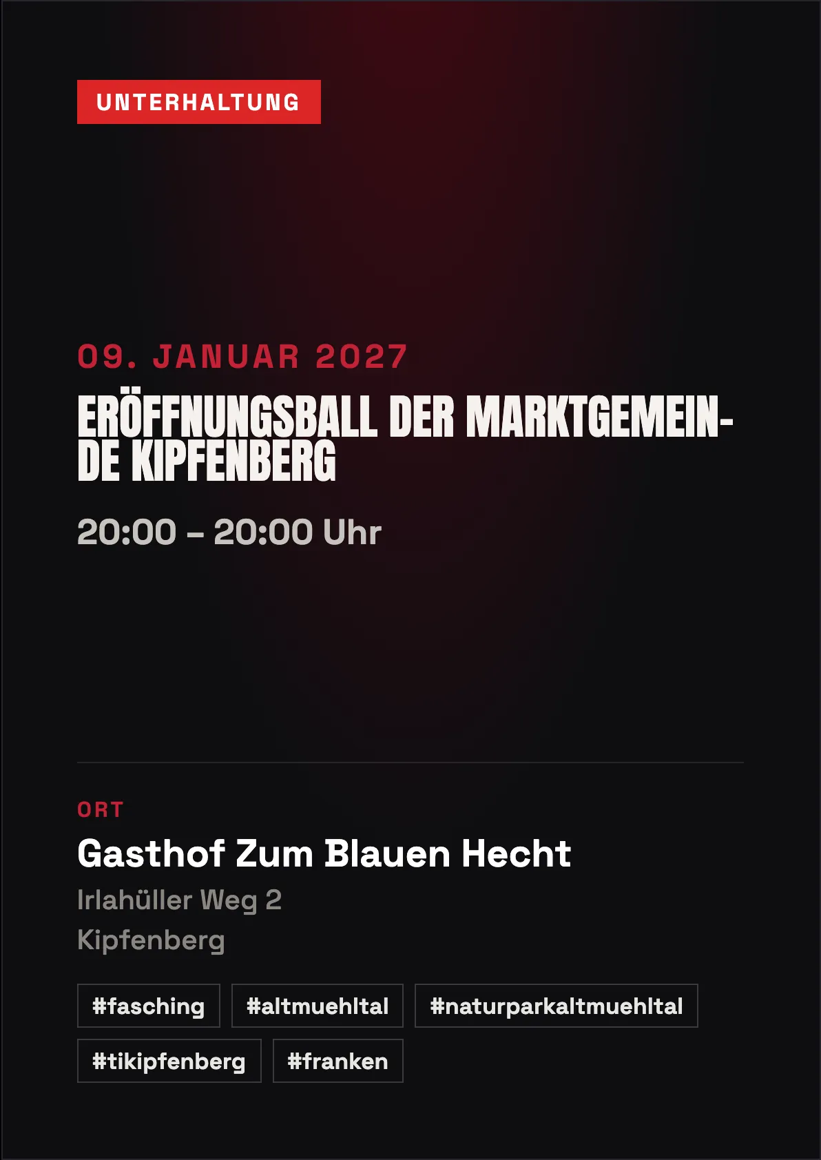 Veranstaltungsflyer