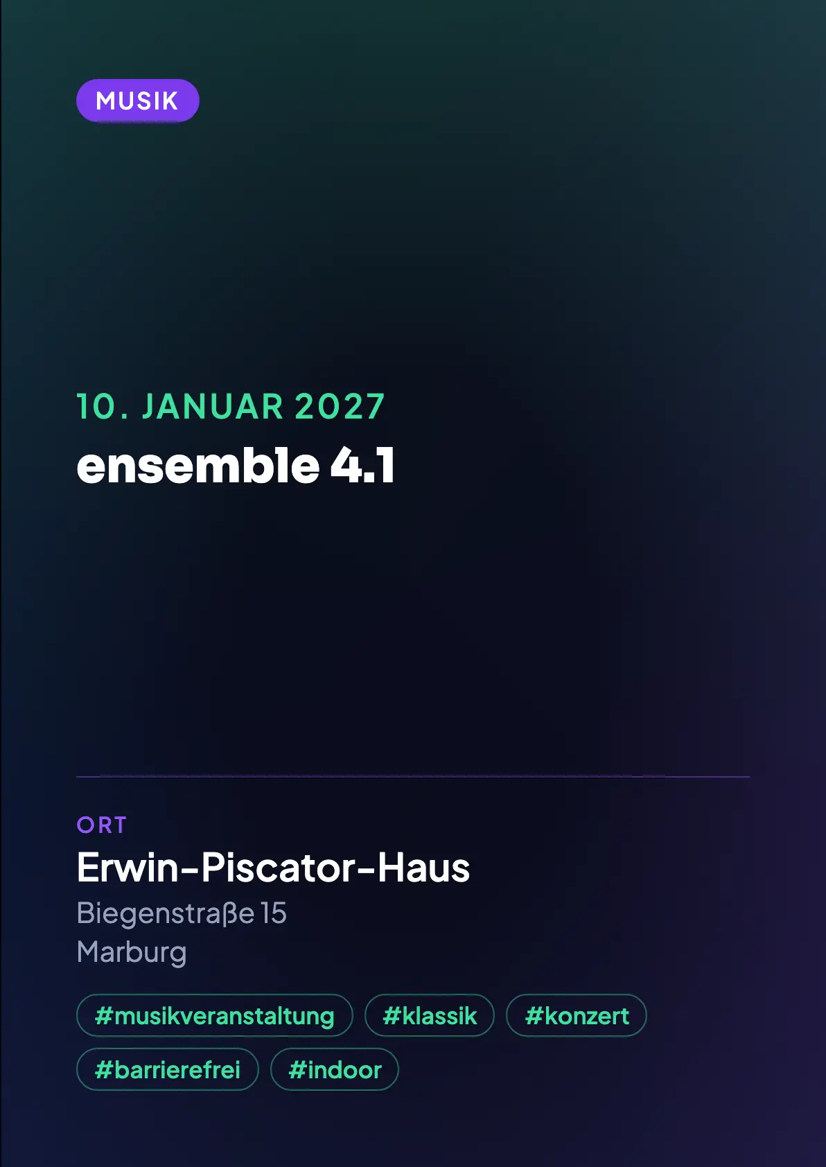 Veranstaltungsflyer