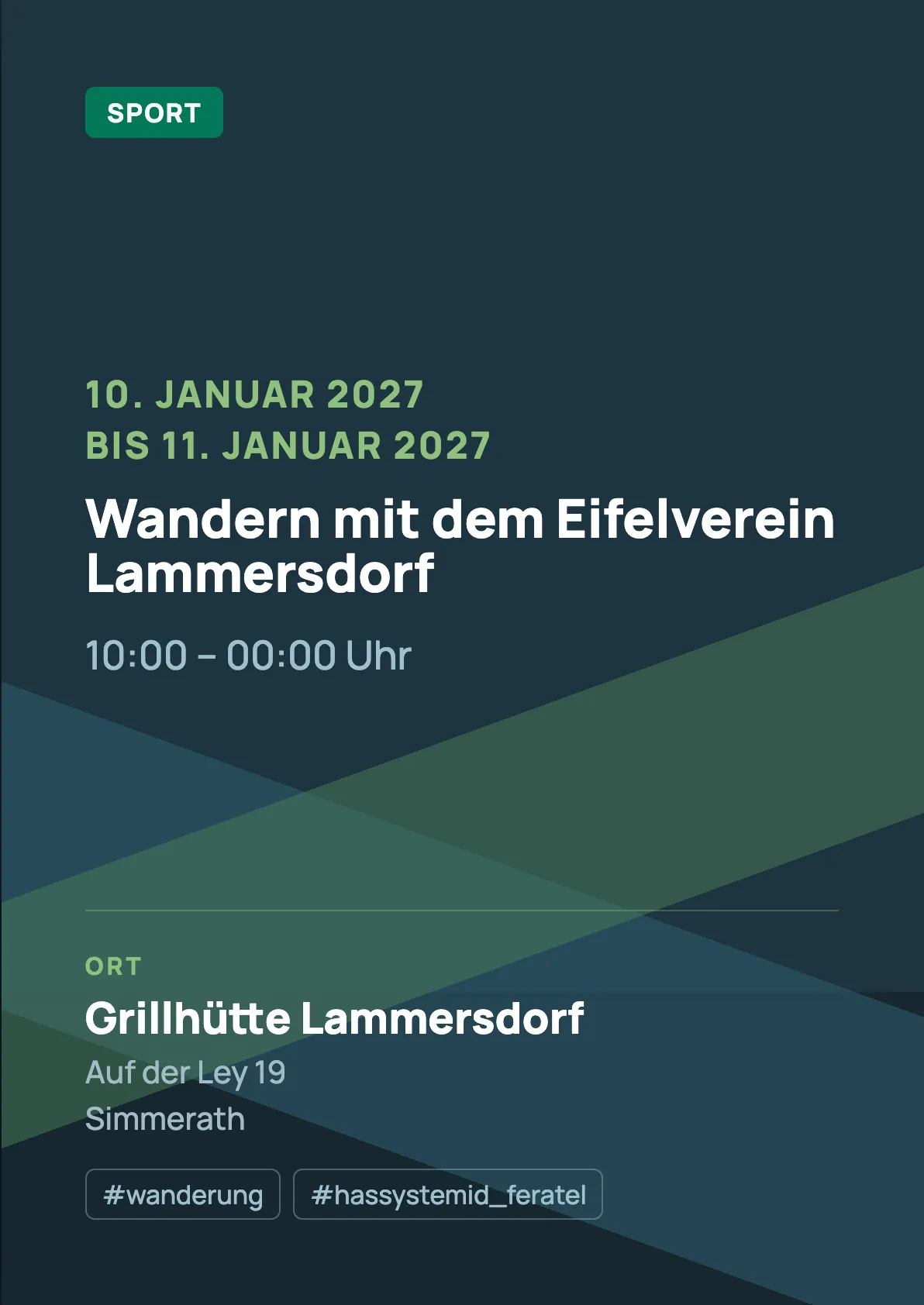 Veranstaltungsflyer
