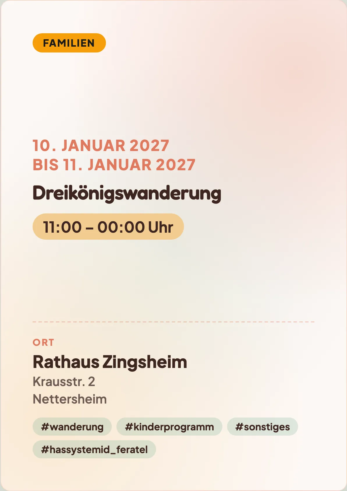 Veranstaltungsflyer