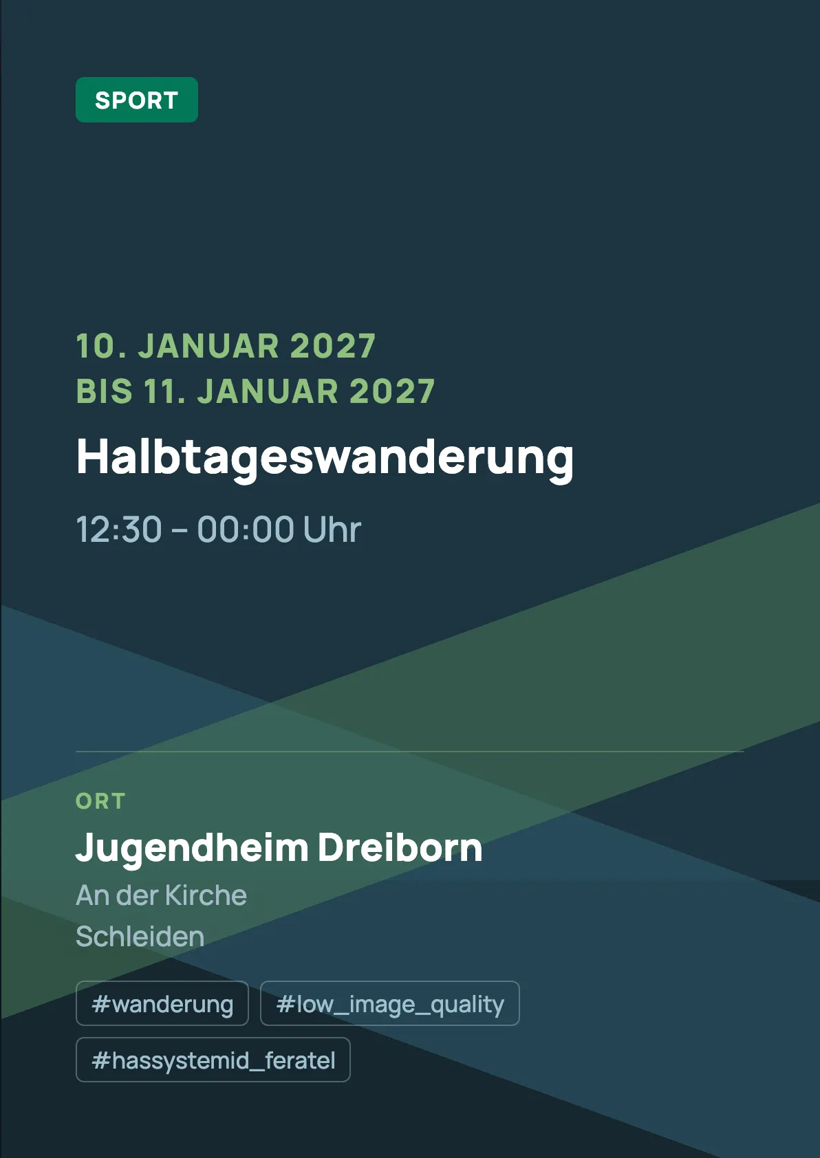 Veranstaltungsflyer