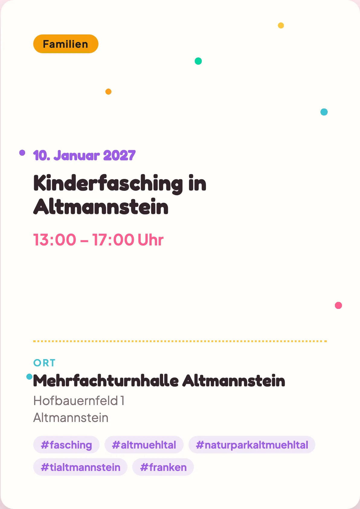 Veranstaltungsflyer