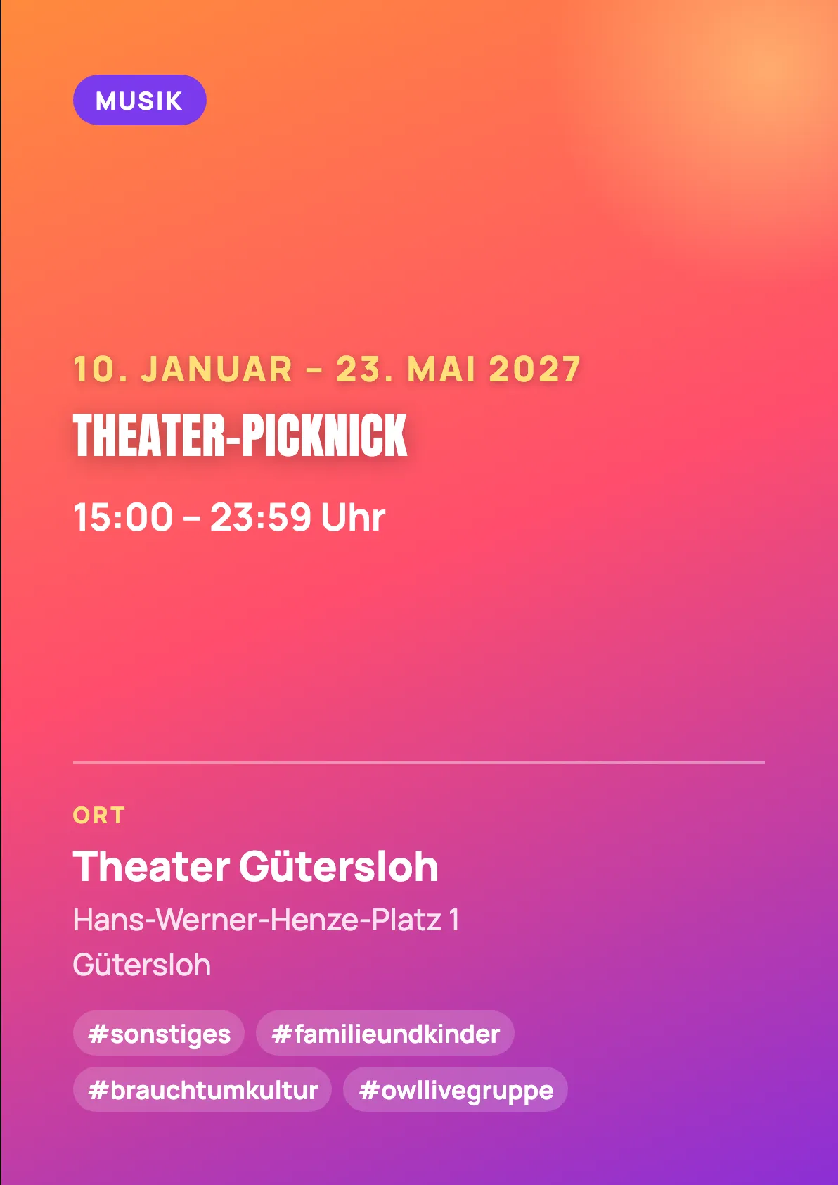 Veranstaltungsflyer
