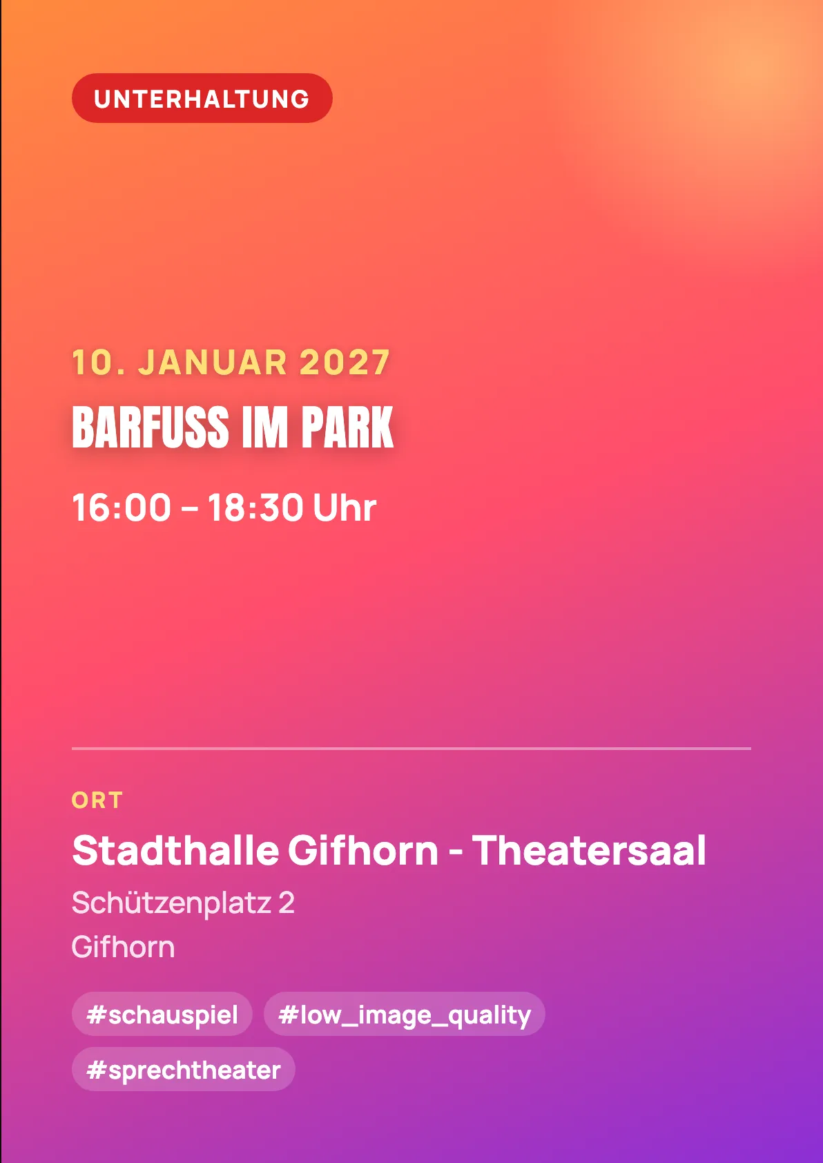 Veranstaltungsflyer