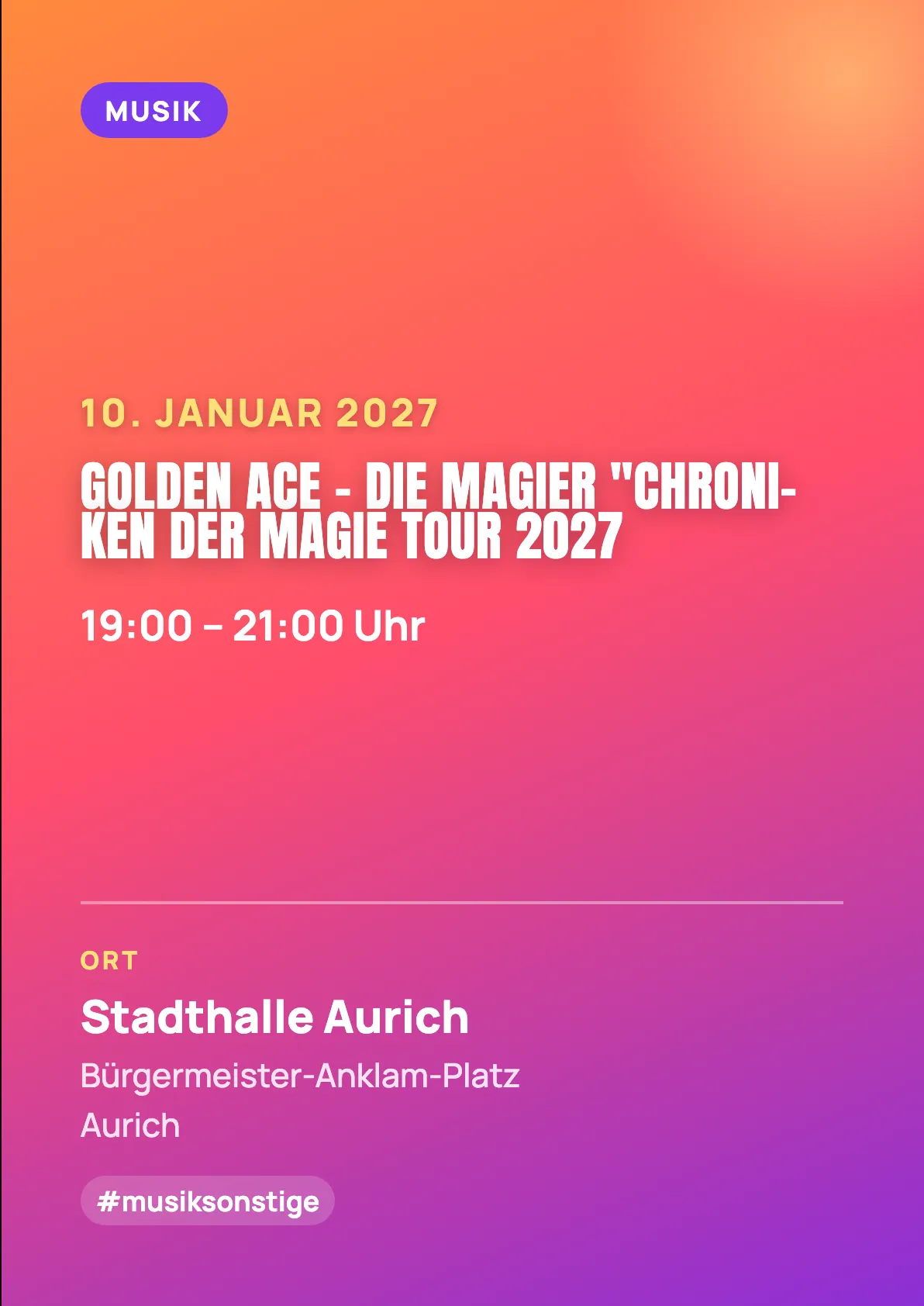 Veranstaltungsflyer