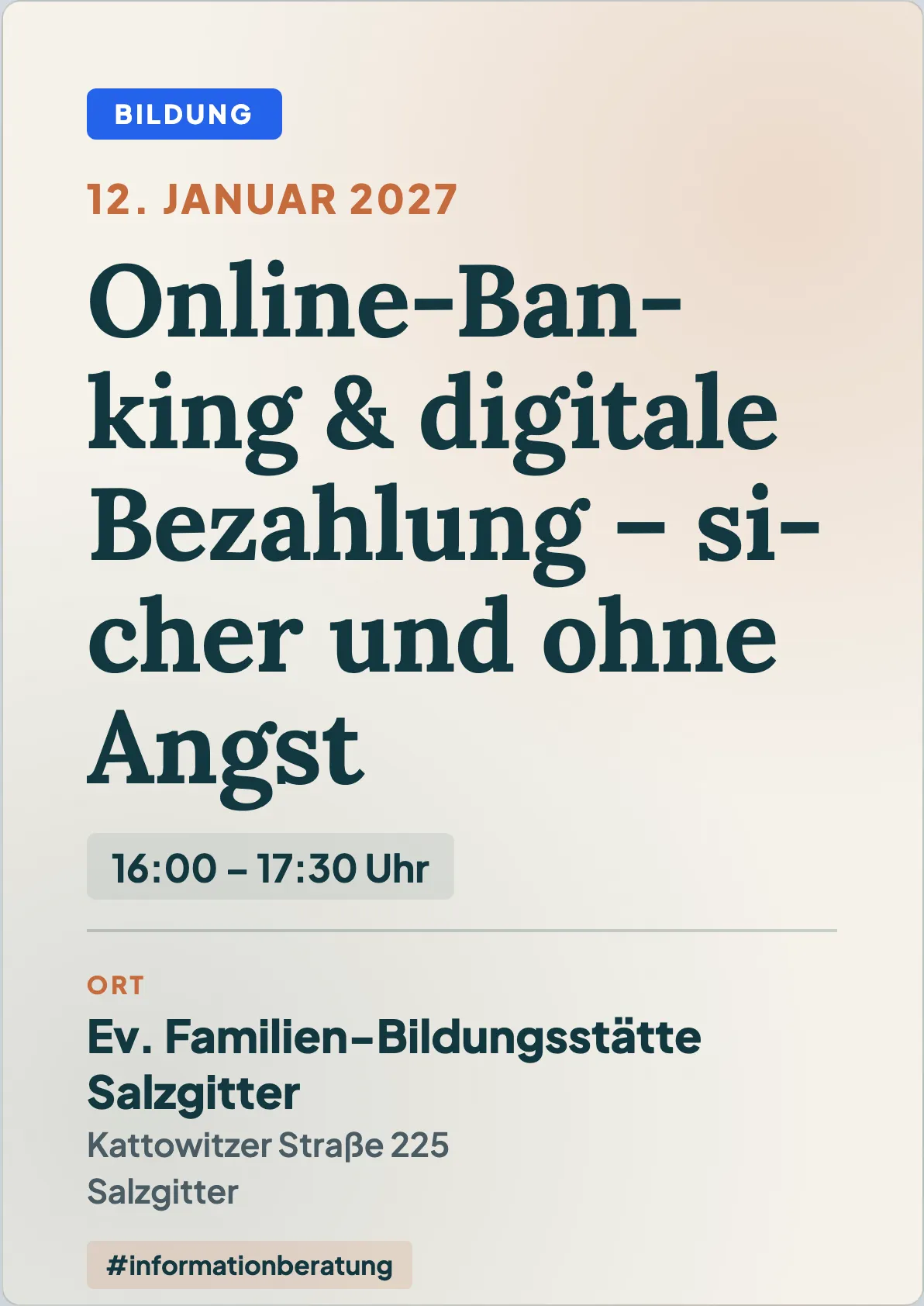 Veranstaltungsflyer