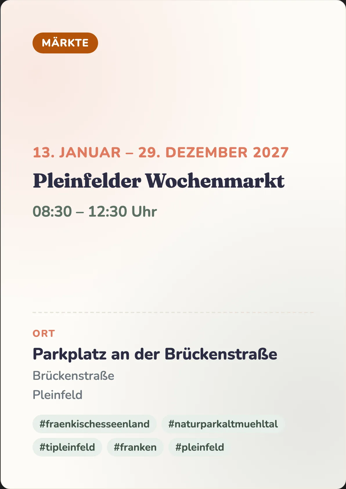 Veranstaltungsflyer