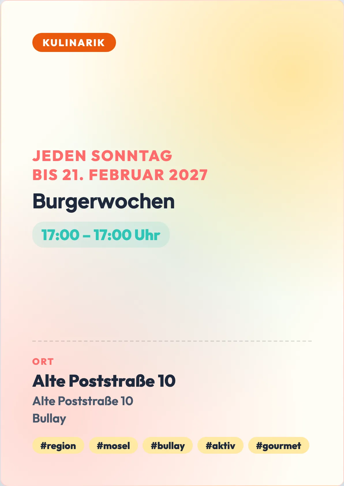 Veranstaltungsflyer